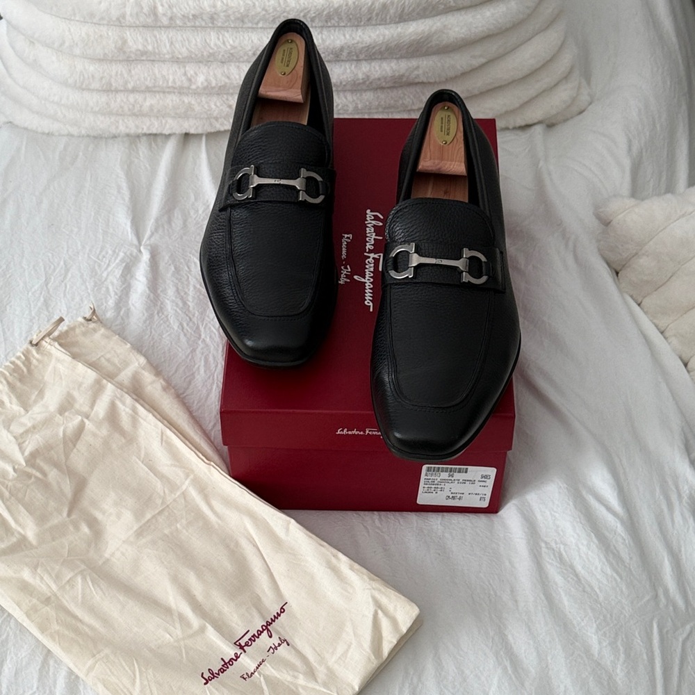 Salvatore Ferragamo Black Men's Slip-On Loafers Men’s size 12